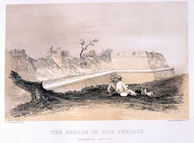 De Breuk in het Gordijn, gepubliceerd door T. McLean, 1858 door J.R. Turnbull